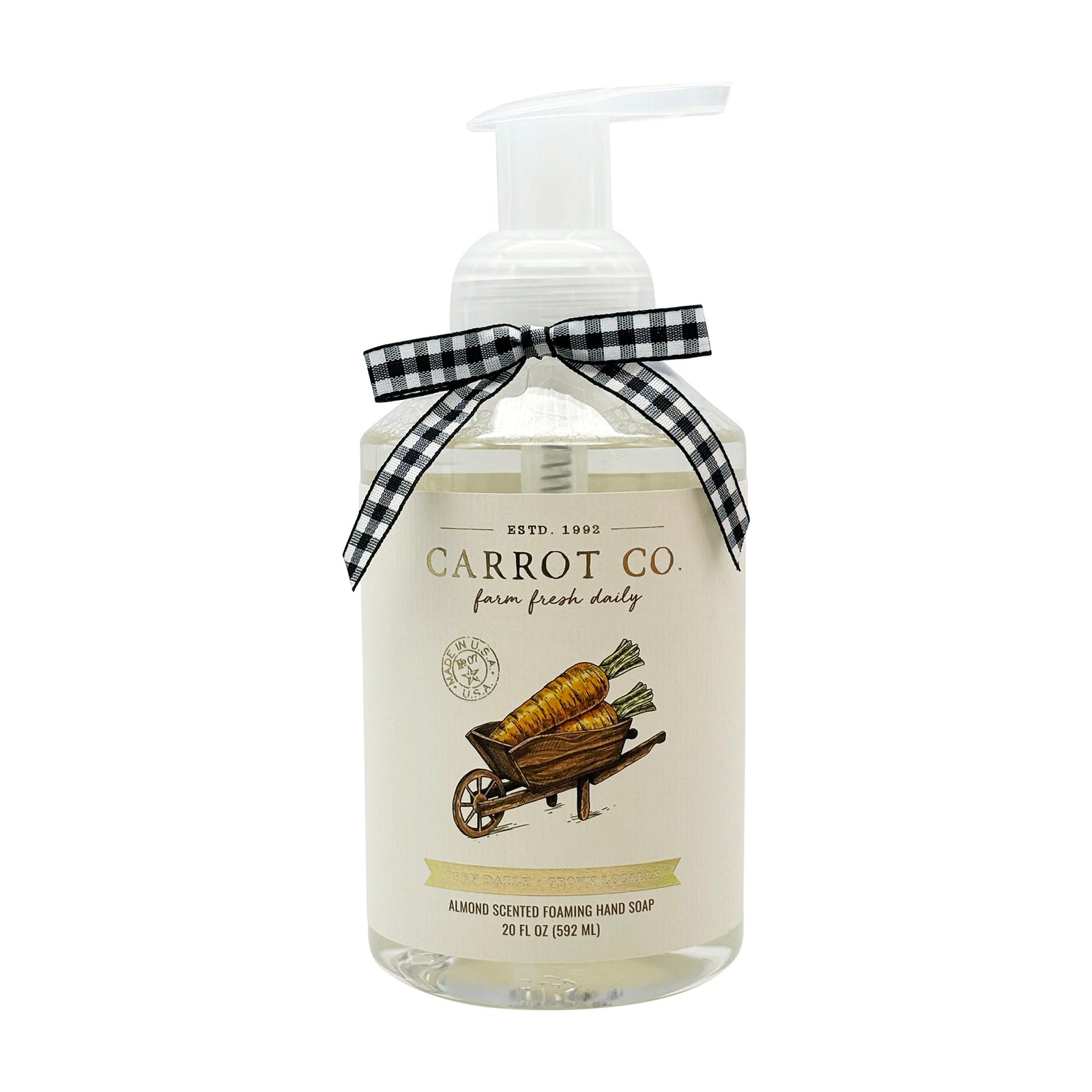 "Carrot Co."  20oz Almond Foaming Hand Soap