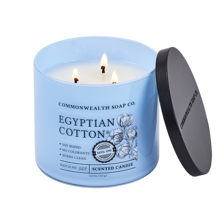 Egyptian Cotton® 3-wick Soy Candle