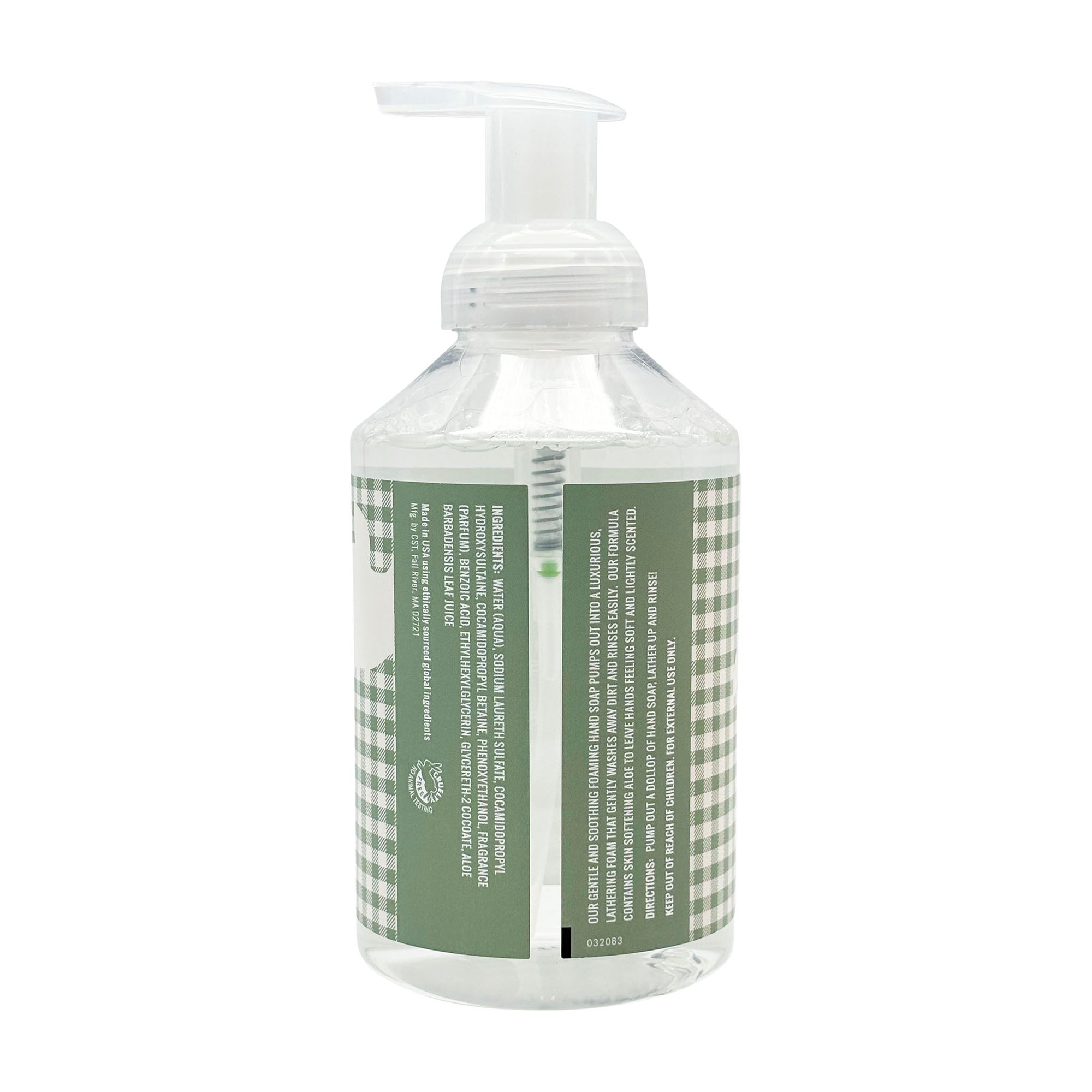 "Green Gingham" 20oz Spring Herbs Foaming Hand Soap