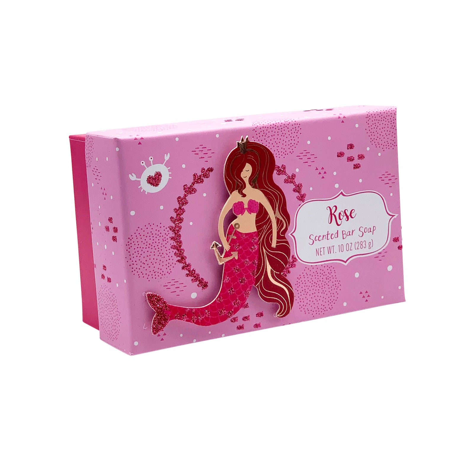 "Heart Mermaid" Rose 10oz Bar Soap