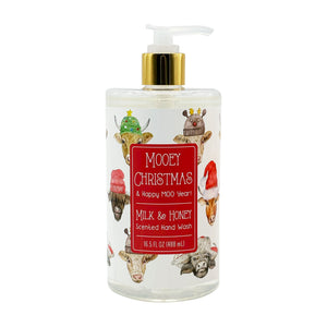 "Mooey Christmas" 16.5oz Milk & Honey Liquid Hand Soap