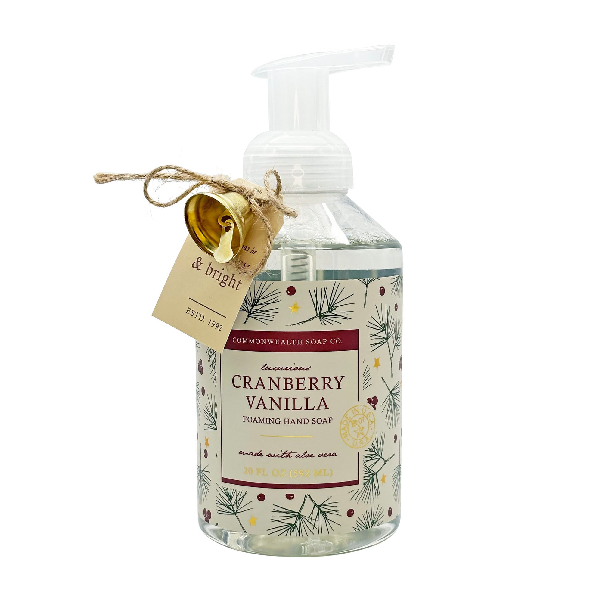 "Rustic Christmas" Cranberry Vanilla 20oz Foaming Hand Soap
