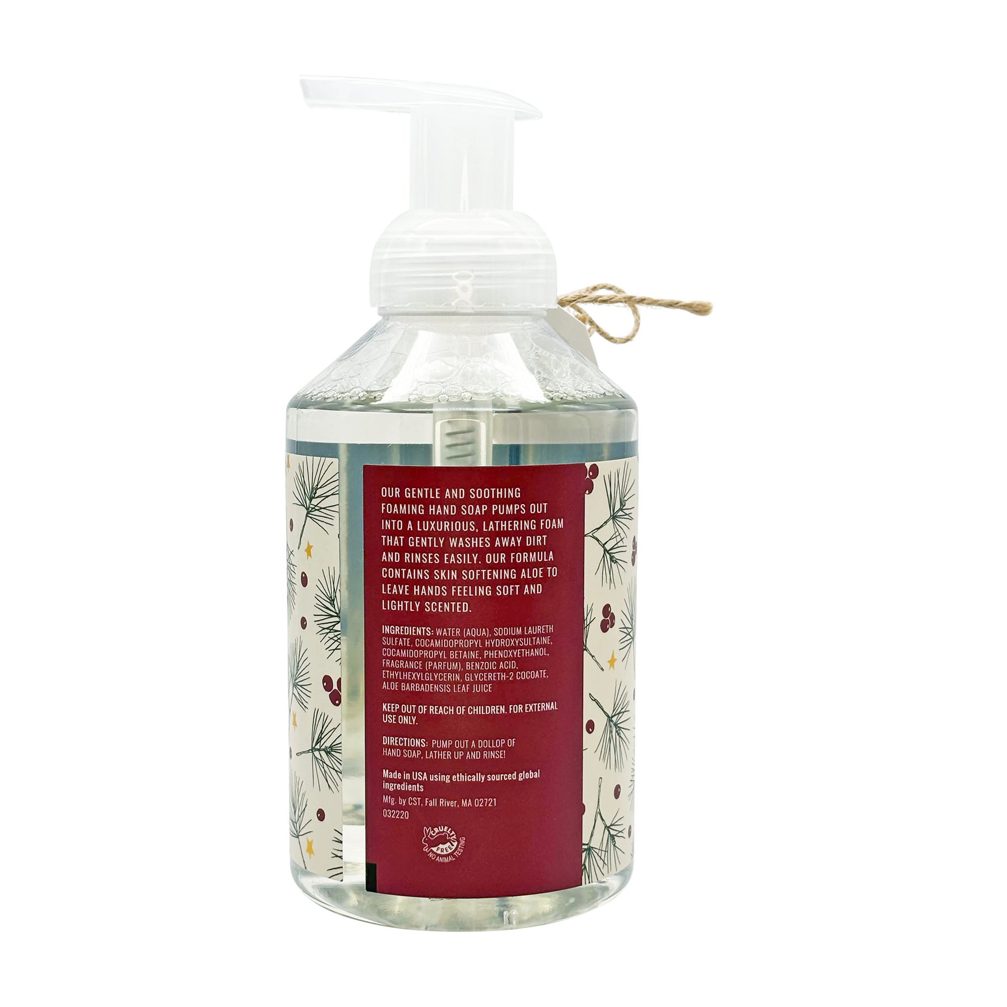 "Rustic Christmas" Cranberry Vanilla 20oz Foaming Hand Soap