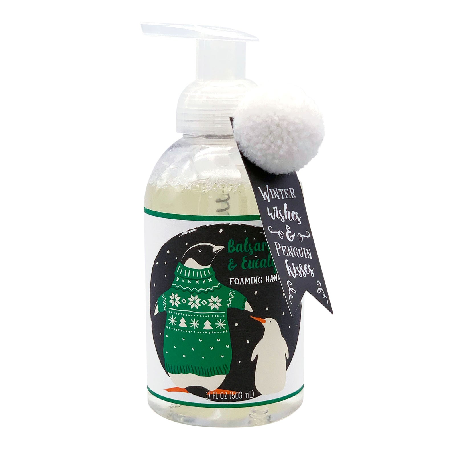 "Sweater Penguin" 17oz Balsam & Eucalyptus Foaming Hand Soap